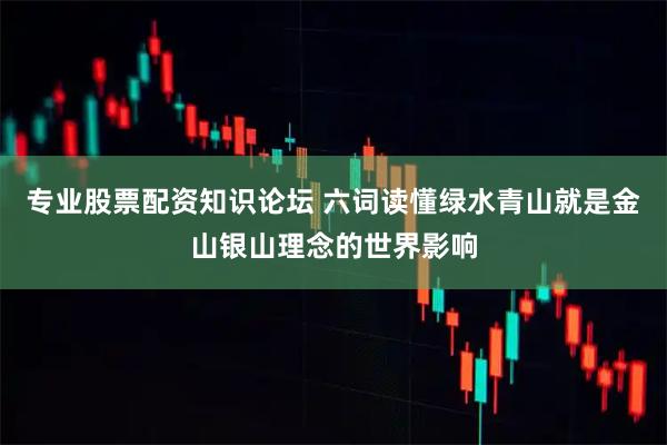 专业股票配资知识论坛 六词读懂绿水青山就是金山银山理念的世界影响